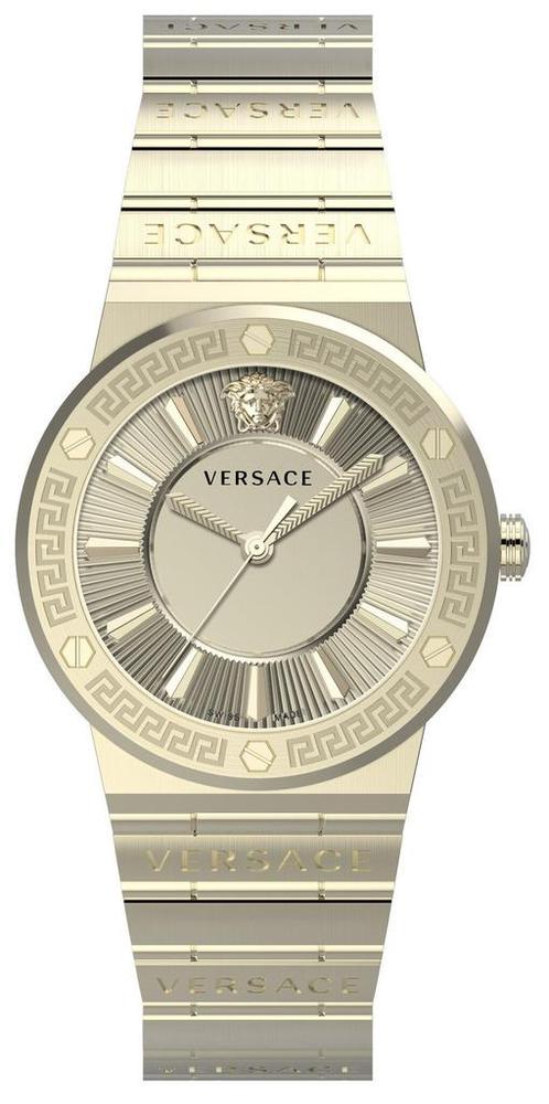 Versace VEVH01320 Greca Logo dameshorloge 38 mm, Sieraden, Tassen en Uiterlijk, Horloges | Dames, Staal, Nieuw, Staal, Overige merken