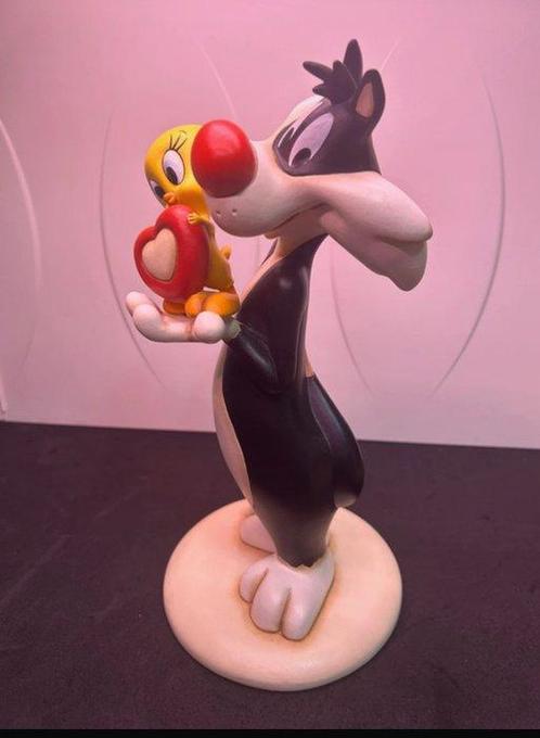Thun - Beeldje - Sylvester e Tweety (2) - Aardewerk, Cd's en Dvd's, Dvd's | Tekenfilms en Animatie