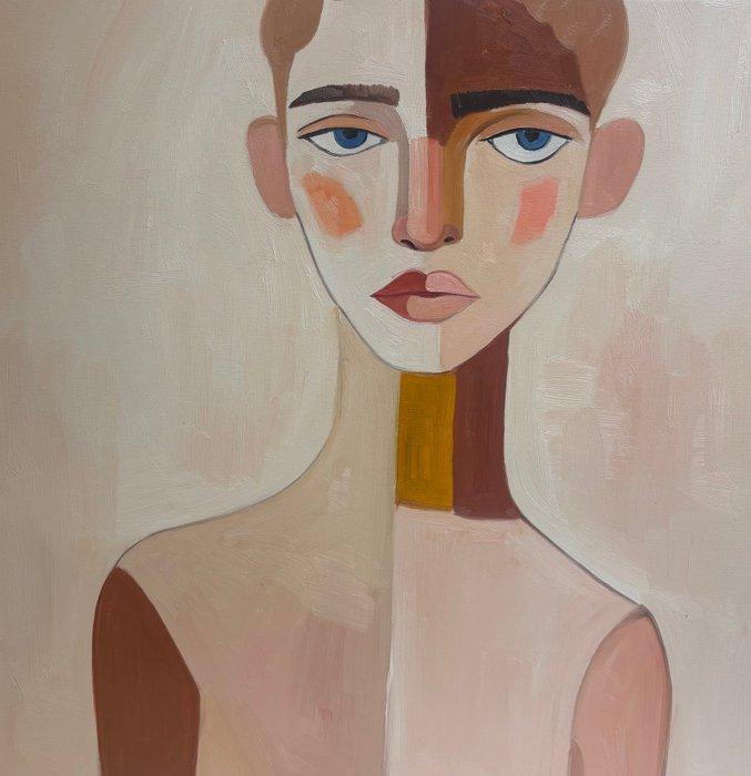 Enzo (XX) - Fragment sable 2, Antiek en Kunst, Kunst | Schilderijen | Modern