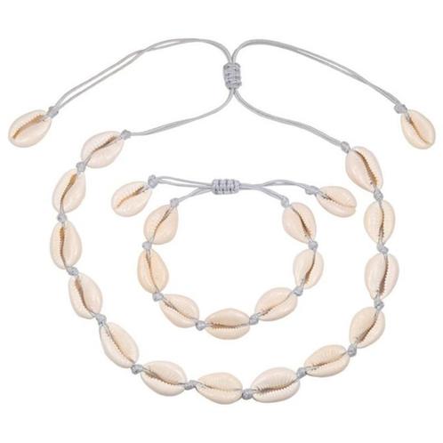 Fako Bijoux® - Schelpjes Ketting & Armband - Choker -, Sieraden, Tassen en Uiterlijk, Armbanden, Verzenden