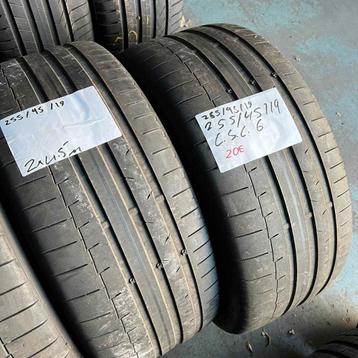 2 x Continental SportContact 6 255-45-19 Zomerbanden 4,5mm beschikbaar voor biedingen