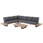 Emerald hoek loungeset 4 delig teak aluminium Taste 4SO, Ophalen of Verzenden, Nieuw