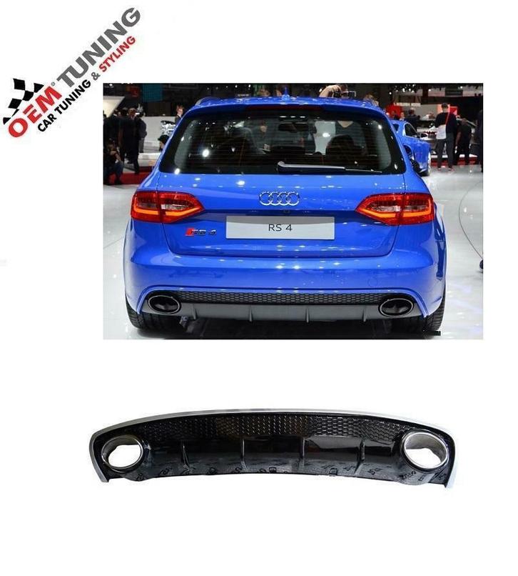 RS4  DIFFUSER 2011-2015 voor A4, Auto-onderdelen, Carrosserie en Plaatwerk, Nieuw, Audi, Achter, Bumper, Ophalen of Verzenden