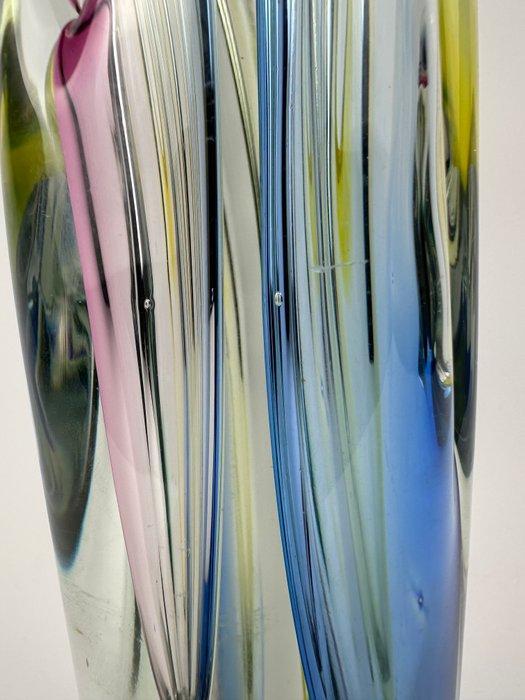 Skrdlovice - Massive Modernist Rocket Vase - Emanuel Beranek, Antiek en Kunst, Antiek | Glas en Kristal