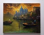 Guido Vuotto (1964) - Venezia al tramonto, Antiek en Kunst, Kunst | Schilderijen | Klassiek