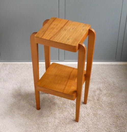 Bijzettafel - Plantentafel - Hout, Antiek en Kunst, Kunst | Designobjecten