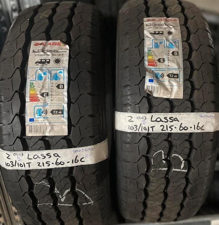 2x215-60-16C Lassa Zomer NIEUW 215 60 16C, Auto-onderdelen, Banden en Velgen, 16 inch, Zomerbanden, 215 mm, Bestelwagen, Nieuw