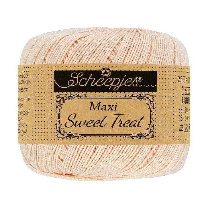 Scheepjes Maxi Sweet Treat - 255 nude - Gemerceriseerd Kat, Hobby en Vrije tijd, Breien en Haken, Ophalen of Verzenden