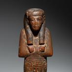 Oud-Egyptisch Hout Shabti, Nieuwe Rijk, 18e - 19e Dynastie,