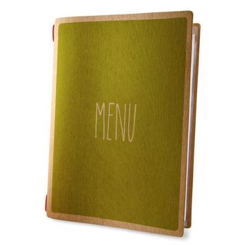 Menumap voor 4 menukaarten (A4)  - type: ECO-Green beschikbaar voor biedingen