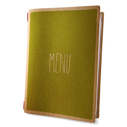 Menumap voor 4 menukaarten (A4)  - type: ECO-Green, Zakelijke goederen, Horeca | Overige