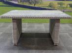 Ibiza XL lounge-diningtafel 140x80xH70 cm wit grijs, Tuin en Terras, Tuintafels, Ophalen of Verzenden, Nieuw, Wicker