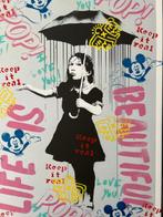 Koen Betjes (1992) - Banksy Series: Umbrella Girl in the