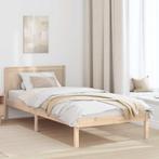 vidaXL Bedframe Bruin 75 x 190 cm Massief grenenhout, Verzenden, Nieuw, Bruin, Hout