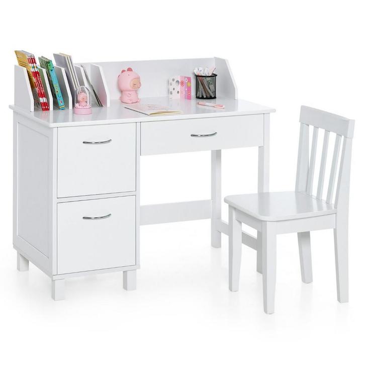 2dekans | coast Kinderbureauset – Bureau 86x42x81 cm + Stoel, Kinderen en Baby's, Kinderstoelen, Zo goed als nieuw, Ophalen of Verzenden