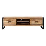 Tv-meubel Mangohout Kelvin 180 cm, Huis en Inrichting, Kasten | Televisiemeubels, Verzenden, 150 tot 200 cm, Nieuw, Minder dan 100 cm