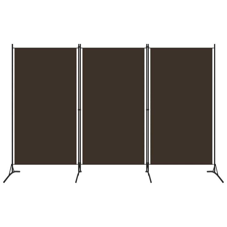 vidaXL Kamerscherm met 3 panelen 260x180 cm bruin, Huis en Inrichting, Woonaccessoires | Kamerschermen, Nieuw, Verzenden