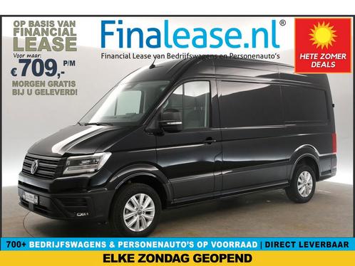 Volkswagen Crafter 2.0 TDI DSG HIGHLINE EXCLUSIVE L3 €709pm, Auto's, Bestelauto's, Lease, Automaat, Diesel, Volkswagen, Zwart