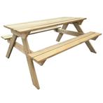 Picknicktafel 150x135x71,5 cm hout, Nieuw, Rechthoekig, Hout, Verzenden