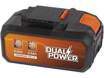 Dual Power POWDP9037 - 2x20V batterij - 5.0Ah 2.5Ah - beschikbaar voor biedingen