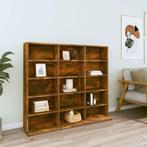 vidaXL Cd-kast 100x23x89,5 cm bewerkt hout gerookt, Verzenden, Nieuw