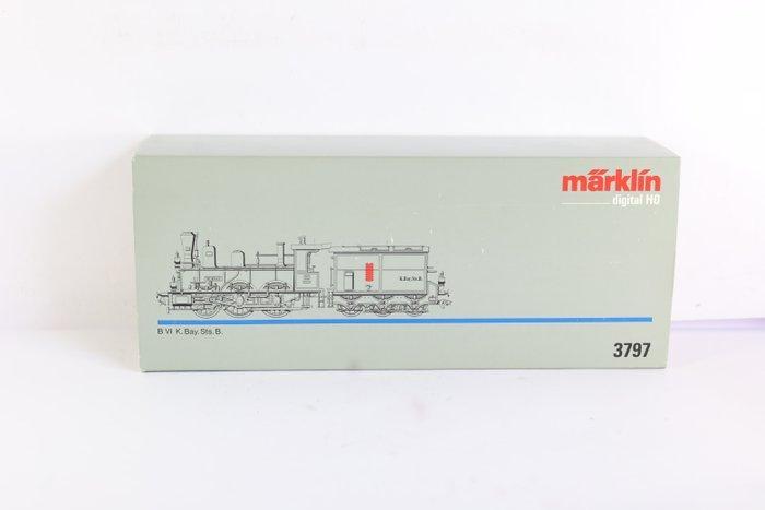 Märklin H0 - 3797 - Stoomlocomotief met tender (1) - serie B, Hobby en Vrije tijd, Modeltreinen | H0