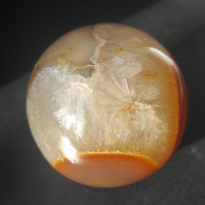 Agaat Bol - Hoogte: 7 cm- 420 g - (1), Verzamelen, Mineralen en Fossielen