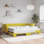 vidaXL Slaapbank onderschuifbed en matrassen 90x200 cm, 90 cm, Eenpersoons, Verzenden, Nieuw