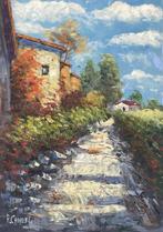 P. Canetti (XX) - Paesaggio rurale con casolare