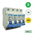 Gacia installatieautomaat 4 polig B25 10KA - PB8H-4B25, Ophalen of Verzenden, Nieuw