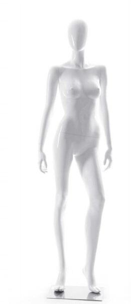 Faceless etalagepop dame glossy wit GLW8, Zakelijke goederen, Kantoor en Winkelinrichting | Winkel en Inventaris