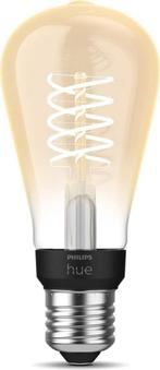 Philips Hue filament Edison lamp ST64 warmwit licht - 1-pack, Huis en Inrichting, Ophalen of Verzenden, Zo goed als nieuw
