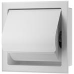Xellanz Rocko Toiletrolhouder met Klep - Inbouw - Mat Wit, Huis en Inrichting, Badkamer | Badtextiel en Accessoires, Ophalen of Verzenden