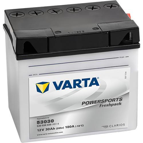 Varta Powersports Freshpack 53030 accu | 530 030 030 | 12V, Auto-onderdelen, Accu's en Toebehoren, Ophalen of Verzenden