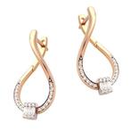 Oorbellen - 18 karaat Roségoud - 0.37ct. tw. Diamant, Sieraden, Tassen en Uiterlijk, Oorbellen, Nieuw