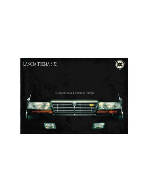 1989 LANCIA THEMA 8.32 BROCHURE ENGELS, Boeken, Auto's | Folders en Tijdschriften