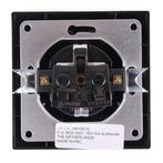 Benson Stopcontact met randaarde en USB A/C - Inbouw - Zwart, Doe-het-zelf en Verbouw, Elektra en Kabels, Ophalen of Verzenden
