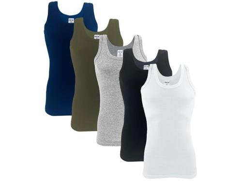 5 stuks onderhemd - SQOTTON® - 100% katoen - Mix, Kleding | Heren, Ondergoed, Verzenden
