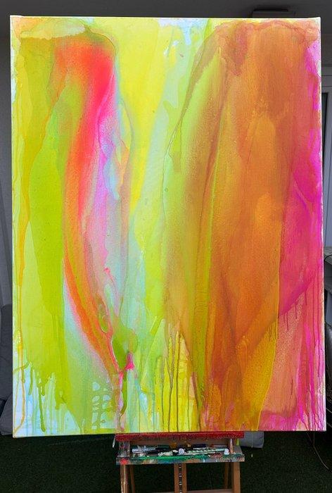 Veer Hooda - Majestic Drip XXL, Antiek en Kunst, Kunst | Schilderijen | Modern