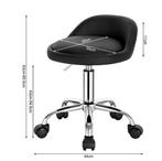 Fluwelen Bureaukruk met Wielen en Lage Rug Verstelbaar, Verzenden, Nieuw