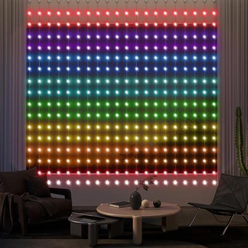 TRUUSK Lichtslinger 3×3m 400 LEDs Lichtgordijn Met Verstelba, Huis en Inrichting, Stoffering | Gordijnen en Lamellen, Nieuw, Verzenden