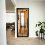 Stalen Binnendeur - Zwart - 5 Vlaks - Helder glas, Minder dan 80 cm, Binnendeur, Nieuw, Metaal
