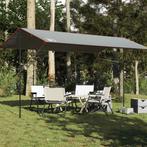 vidaXL Kampeerluifel waterdicht 500x294 cm grijs en oranje, Verzenden, Nieuw, Tot en met 2