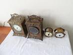 Wekkers (4) - Messing, brons, emaille, glas - 1900-1910, Antiek en Kunst, Antiek | Klokken