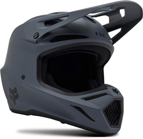 FOX V3 Solid MIPS Grijs Crosshelm, Motoren, Kleding | Motorhelmen, XXL, Nieuw met kaartje, Overige merken, Offroadhelm, Verzenden