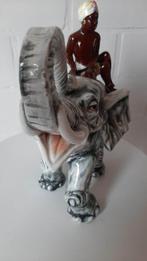 Fratelli P. - Beeld, Olifant met twee figuren - 35 cm -, Antiek en Kunst