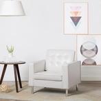 vidaXL Fauteuil kunstleer wit, Verzenden, Nieuw