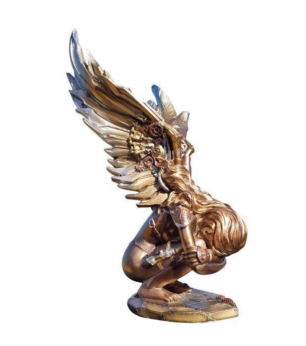 Beeld, Large Steampunk Angel - 33 cm - Hars, Antiek en Kunst, Kunst | Designobjecten