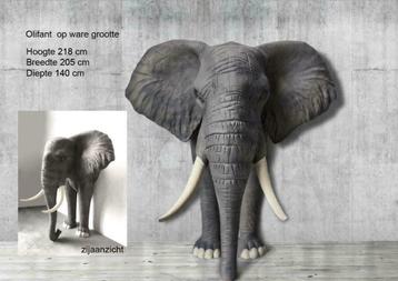Olifant, huis en interieur Polyester olifant, € 1500,00 beschikbaar voor biedingen