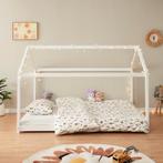 [en.casa] Kinderbed Cerro huisbed met lattenbodem 120x200 cm, Kinderen en Baby's, Kinderkamer | Bedden, Verzenden, Nieuw